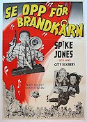 Fireman Save My Child 1954 movie poster Spike Jones Buddy Hackett