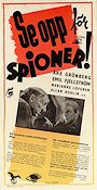 Se opp för spioner 1942 movie poster Åke Grönberg