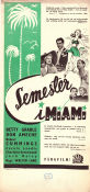 Semester i Miami 1941 poster Don Ameche Betty Grable Robert Cummings Walter Lang Musikaler