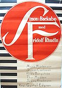 Simon i Backabo 1934 movie poster Fridolf Rhudin Weyler Hildebrand Thor Modéen Gustaf Edgren