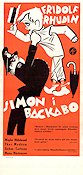Simon i Backabo 1934 movie poster Fridolf Rhudin Weyler Hildebrand Thor Modéen Gustaf Edgren