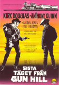 Sista tåget från Gun Hill 1959 poster Kirk Douglas Anthony Quinn Carolyn Jones John Sturges Tåg