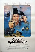 Treasure Island 1990 movie poster Charlton Heston Christian Bale Adventure and matine