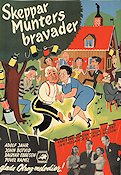 Skeppar Munters bravader 1950 movie poster Adolf Jahr Povel Ramel John Botvid Dagmar Ebbesen Åke Ohberg Dance