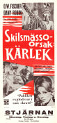 Skilsmässoorsak 1960 poster OW Fischer Dany Robin Violetta Ferrari Cyril Frankel