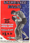 Skimrande dagar 1955 poster William Holden Jennifer Jones Torin Thatcher Henry King Asien Romantik