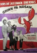 Skinn på näsan 1959 poster Doris Day Jack Lemmon Ernie Kovacs Richard Quine