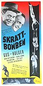 Skrattbomben 1954 movie poster Gus och Holger Gus Dahlström Holger Höglund Karl-Arne Holmsten Börje Larsson