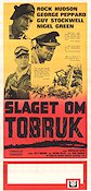 Tobruk 1967 movie poster Rock Hudson George Peppard Nigel Green Arthur Hiller War