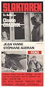 Le Boucher 1970 movie poster Jean Yanne Claude Chabrol