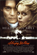 Sleepy Hollow 1999 poster Johnny Depp Tim Burton