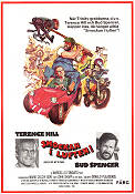 Altrimenti ci arrabbiamo! 1974 movie poster Terence Hill Bud Spencer Patty Shepard Marcello Fondato Cars and racing