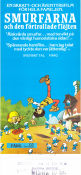La flute a six schtroumpfs 1976 movie poster Smurfarna Smurferna Smurfs Peyo Country: Belgium Animation From comics
