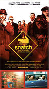 Snatch 2000 movie poster Jason Statham Brad Pitt Benicio Del Toro Vinnie Jones Guy Ritchie
