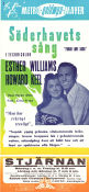 Söderhavets sång 1950 poster Esther Williams Howard Keel Minna Gombell Robert Alton Musikaler