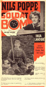 Soldat Bom 1948 poster Nils Poppe Lars-Eric Kjellgren