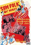 Som folk är mest 1944 movie poster Barbro Kollberg Karl-Arne Holmsten