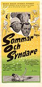 Sommar och syndare 1960 movie poster Karl-Arne Holmsten Olof Thunberg Nils Hallberg Arne Mattsson Beach