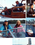 SOS En segelsällskapsresa 1988 lobby card set Jon Skolmen Birgitte Söndergaard Lasse Åberg Ships and navy Telephones Travel