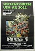 Soylent Green 1973 movie poster Charlton Heston Edward G Robinson Leigh Taylor-Young Richard Fleischer