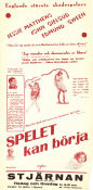 Spelet kan börja 1933 poster Jessie Matthews Edmund Gwenn John Gielgud Victor Saville Musikaler