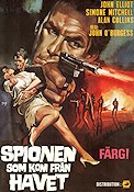 La spia che viene dal mare 1967 movie poster John Elliot Simone Mitchell Guns weapons Agents