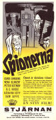 Spionerna 1957 poster Curd Jürgens Peter Ustinov OE Hasse Henri-Georges Clouzot