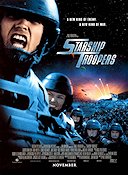 Starship Troopers 1997 movie poster Dina Meyer Paul Verhoeven Spaceships