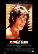 Staying Alive 1983 poster John Travolta Sylvester Stallone