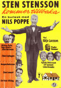 Sten Stensson kommer tillbaka 1963 poster Nils Poppe Börje Larsson