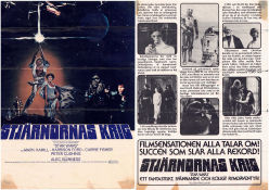 Stjärnornas krig 1977 poster Mark Hamill Harrison Ford Carrie Fisher Alec Guinness Peter Cushing George Lucas Affischkonstnär: Drew Struzan Hitta mer: Star Wars