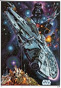 Star Wars 1977 movie poster Mark Hamill Harrison Ford Carrie Fisher Alec Guinness Peter Cushing George Lucas Find more: Star Wars Spaceships