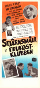 Stjärnsmäll i frukostklubben 1950 poster Sigge Fürst Gösta Bernhard