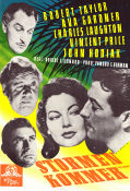 Stormen kommer 1949 poster Robert Taylor Ava Gardner Charles Laughton Vincent Price Robert Z Leonard Film Noir