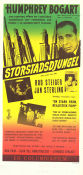 Storstadsdjungel 1956 poster Humphrey Bogart Rod Steiger Jan Sterling Mark Robson Boxning Film Noir