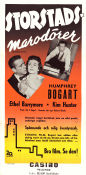 Deadline USA 1952 movie poster Humphrey Bogart Ethel Barrymore Kim Hunter Richard Brooks Film Noir
