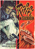 Rififi in Stockholm 1961 poster Gunnar Hellström Hasse Ekman