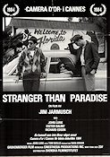 Stranger Than Paradise 1984 movie poster John Lurie Jim Jarmusch Cars and racing