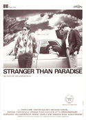 Stranger Than Paradise 1984 movie poster John Lurie Eszter Balint Richard Edson Jim Jarmusch Cars and racing