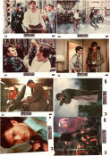 Streets of Fire 1984 lobby card set Michael Paré Rick Moranis Willem Dafoe Walter Hill Rock and pop Motorcycles