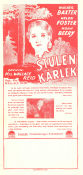 Stulen kärlek 1929 poster Warner Baxter Helen Foster Noah Beery Dorothy Davenport