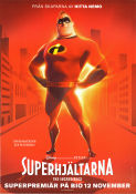 The Incredibles 2004 movie poster Craig T Nelson Brad Bird Production: Pixar