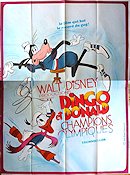 Superstar Goofy 1972 movie poster Donald Duck Kalle Anka Goofy Winter sports