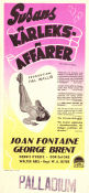 Susans kärleksaffärer 1945 poster Joan Fontaine George Brent Dennis O´Keefe William A Seiter Romantik