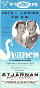 The Swan 1956 movie poster Grace Kelly Alec Guinness Louis Jourdan Charles Vidor