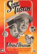Sven Tusan 1949 movie poster Edvard Persson Douglas Håge Emy Hagman Sigbrit Molin Gösta Stevens