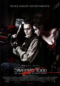 Sweeney Todd 2007 movie poster Johnny Depp Helena Bonham Carter Alan Rickman Tim Burton Musicals