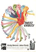 Sweet Charity 1969 movie poster Shirley MacLaine John McMartin Sammy Davis Jr Bob Fosse Dance