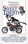 Sweet Liberty 1986 movie poster Michael Caine Michelle Pfeiffer Alan Alda Motorcycles