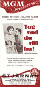 Tag vad du vill ha 1960 poster Robert Mitchum Eleanor Parker George Peppard Vincente Minnelli